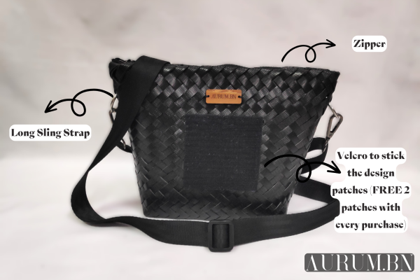 AURUM.BN Premium Woven Sling Bag
