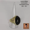 Cincin Perak Mata Kayu Kemuning Hitam - JHS Craft