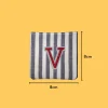 Red Letter 'V' Iron-on Embroidery