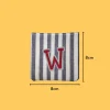 Red Letter 'W' Iron-on Embroidery