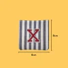 Red Letter 'X' Iron-on Embroidery