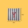 Red Letter 'Y' Iron-on Embroidery