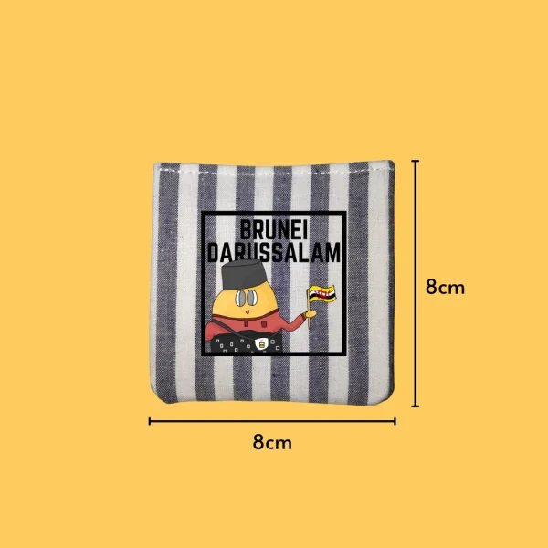 BRUNEI DARUSSALAM with Flag Iron-on Design