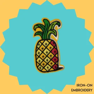 Cartoon pineapple Iron-on Embroidery