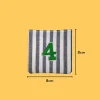 Green number '4' Iron-on Embroidery