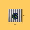 Blue-green letter 'G' Iron-on Embroidery