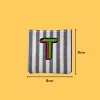 Green-red letter 'T' Iron-on Embroidery