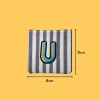 Blue-yellow letter 'U' Iron-on Embroidery