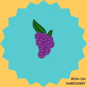 Small minimalist grapes Iron-on Embroidery