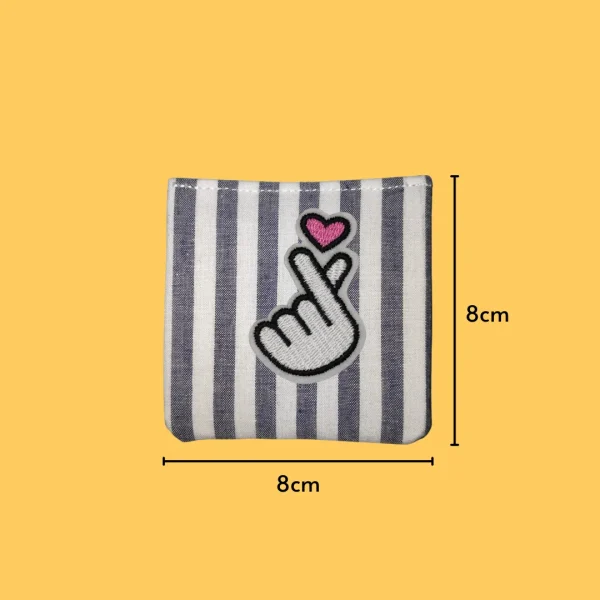 Finger heart Iron-on Embroidery