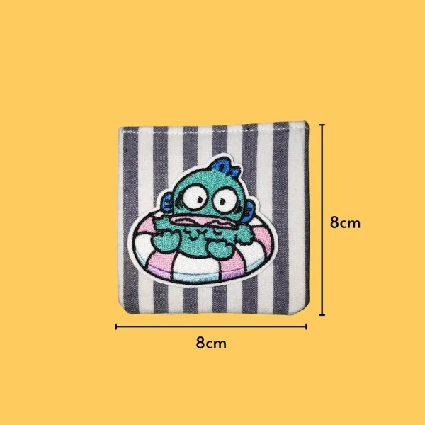 Hangyodon in a tube Iron-on Embroidery