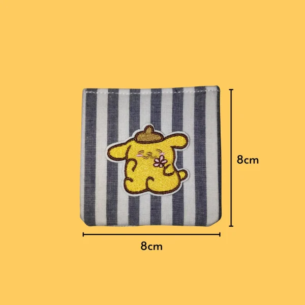 Smiling content Pompompurin Iron-on Embroidery