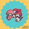 MyMelody with MySweetPiano Iron-on Embroidery