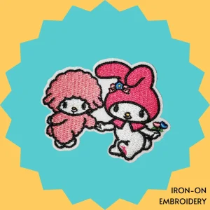 MyMelody with MySweetPiano Iron-on Embroidery