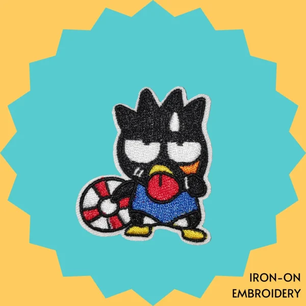 Iron-On-Patch-263 Wet Badtz-Maru Iron-on Embroidery