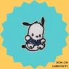 Hopping Pochacco Iron-on Embroidery