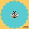 Small round bee Iron-on Embroidery
