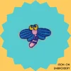 Small dragonfly Iron-on Embroidery