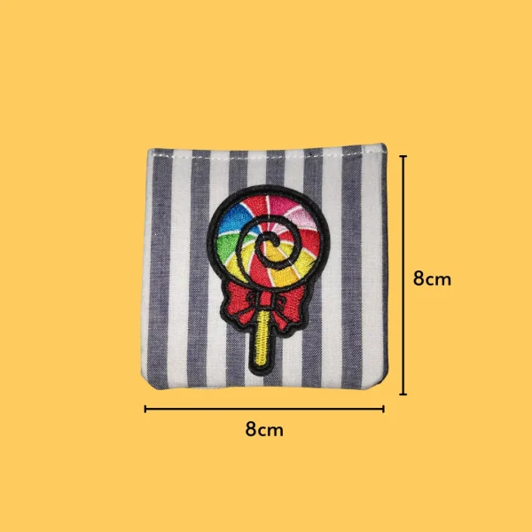 Lollipop with red bow Iron-on Embroidery