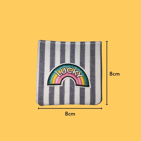 Iron-On-Patch-320 Rainbow with 'Lucky' text Iron-on Embroidery