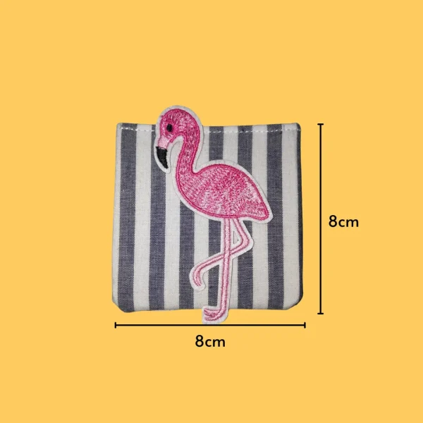 Pink flamingo Iron-on Embroidery