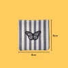 Classic gray butterfly Iron-on Embroidery