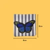 Classic blue and yellow butterfly Iron-on Embroidery