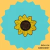 Classic sunflower Iron-on Embroidery