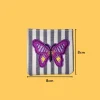 Purple patterned butterfly Iron-on Embroidery