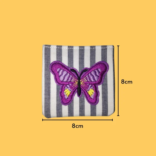 Purple patterned butterfly Iron-on Embroidery