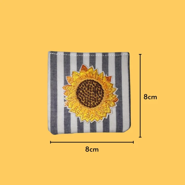 Lone sunflower Iron-on Embroidery