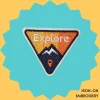 Explore mountains Iron-on Embroidery