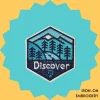 Discover mountains Iron-on Embroidery