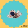 Chilling astronaut Iron-on Embroidery