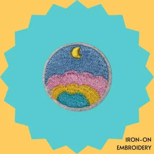 Aesthetic pastel night Iron-on Embroidery