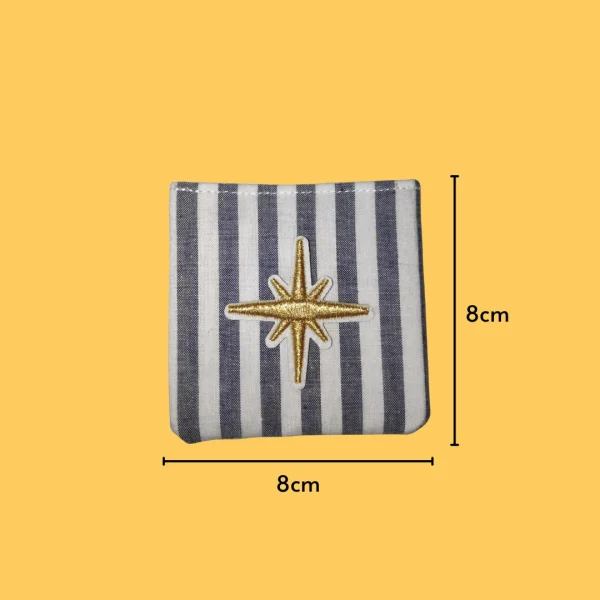 Golden star sparkle Iron-on Embroidery
