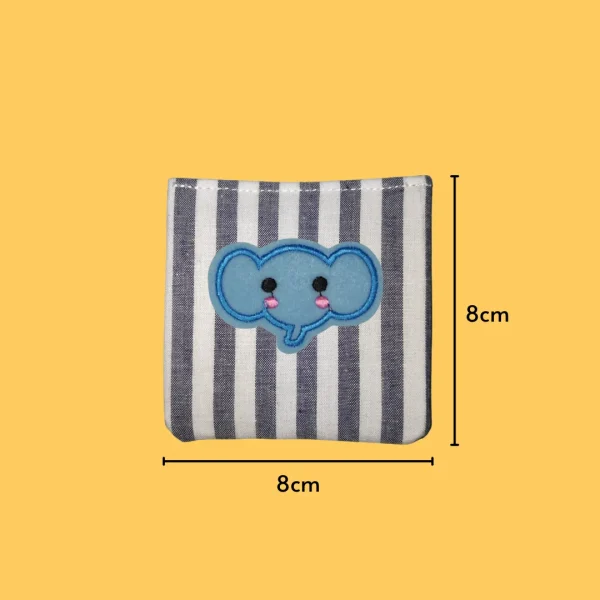 Iron-On-Patch-46 Cute minimalist elephant Iron-on Embroidery