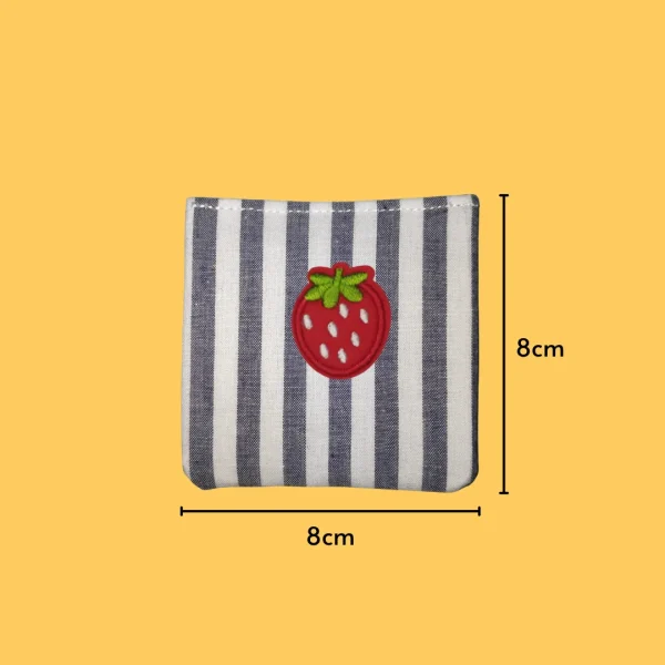 Cute round strawberry Iron-on Embroidery