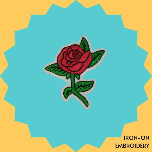 Cartoon rose Iron-on Embroidery