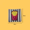 Smiling french fries Iron-on Embroidery