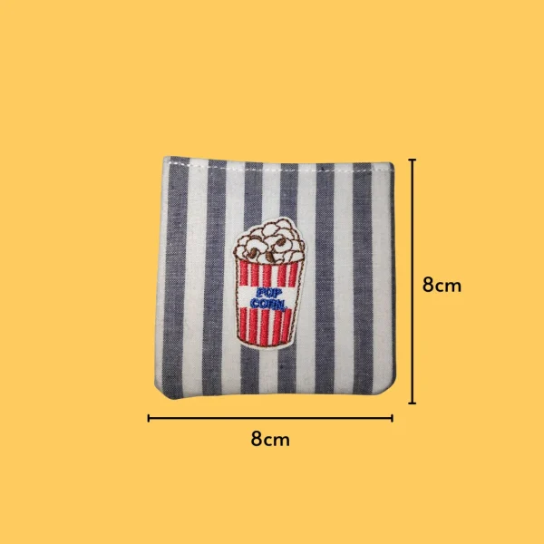 Popcorn ready for snacking Iron-on Embroidery