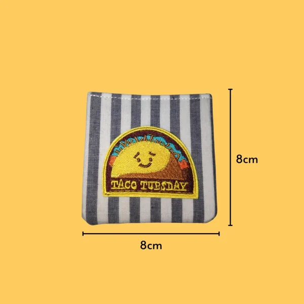 Iron-On-Patch-524 Taco Tuesday Iron-on Embroidery