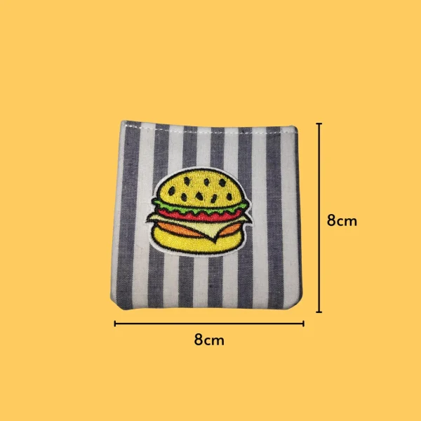 Thick cheeseburger Iron-on Embroidery