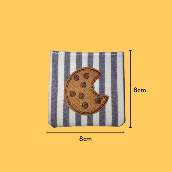 Bitten chocolate chip cookie Iron-on Embroidery
