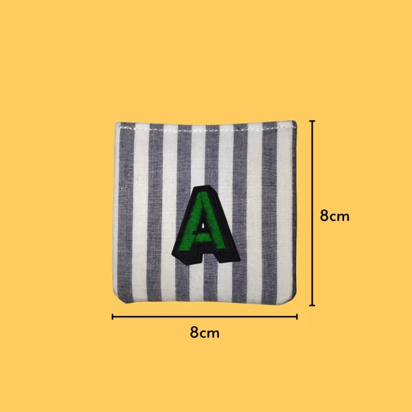 Green letter 'A' Iron-on Embroidery