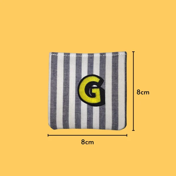 Yellow letter 'G' Iron-on Embroidery