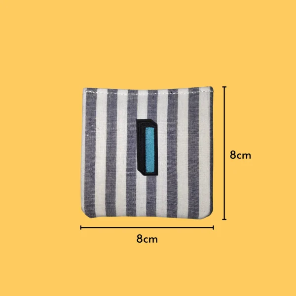 Blue letter 'I' Iron-on Embroidery