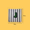 Green letter 'J' Iron-on Embroidery