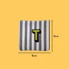 Iron-On-Patch-572 Yellow letter 'T' Iron-on Embroidery