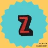 Red letter 'Z' Iron-on Embroidery